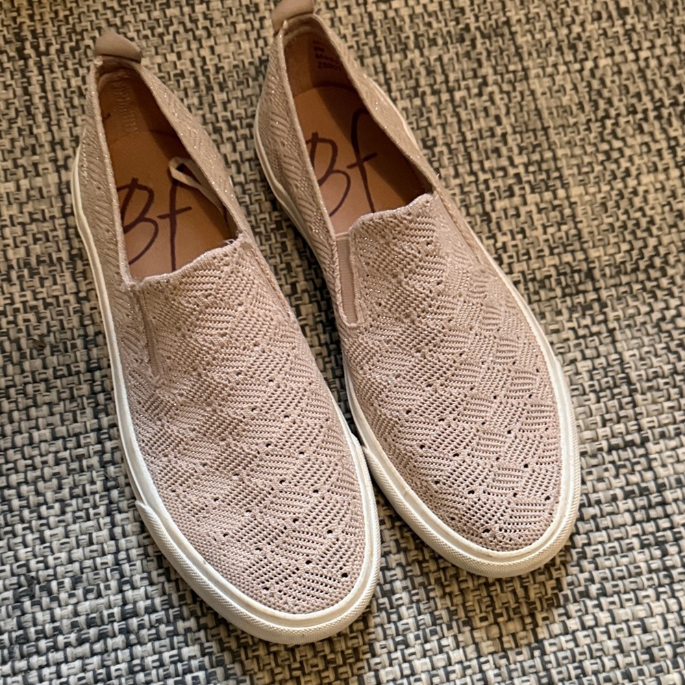 Blowfish Textured Tan Slip-Ons